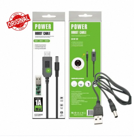Router Cable WiFi to Powerbank Cable Connector DC 5V 9V 12V USB Cable Boost Converter Step-up Cord for Wifi Router