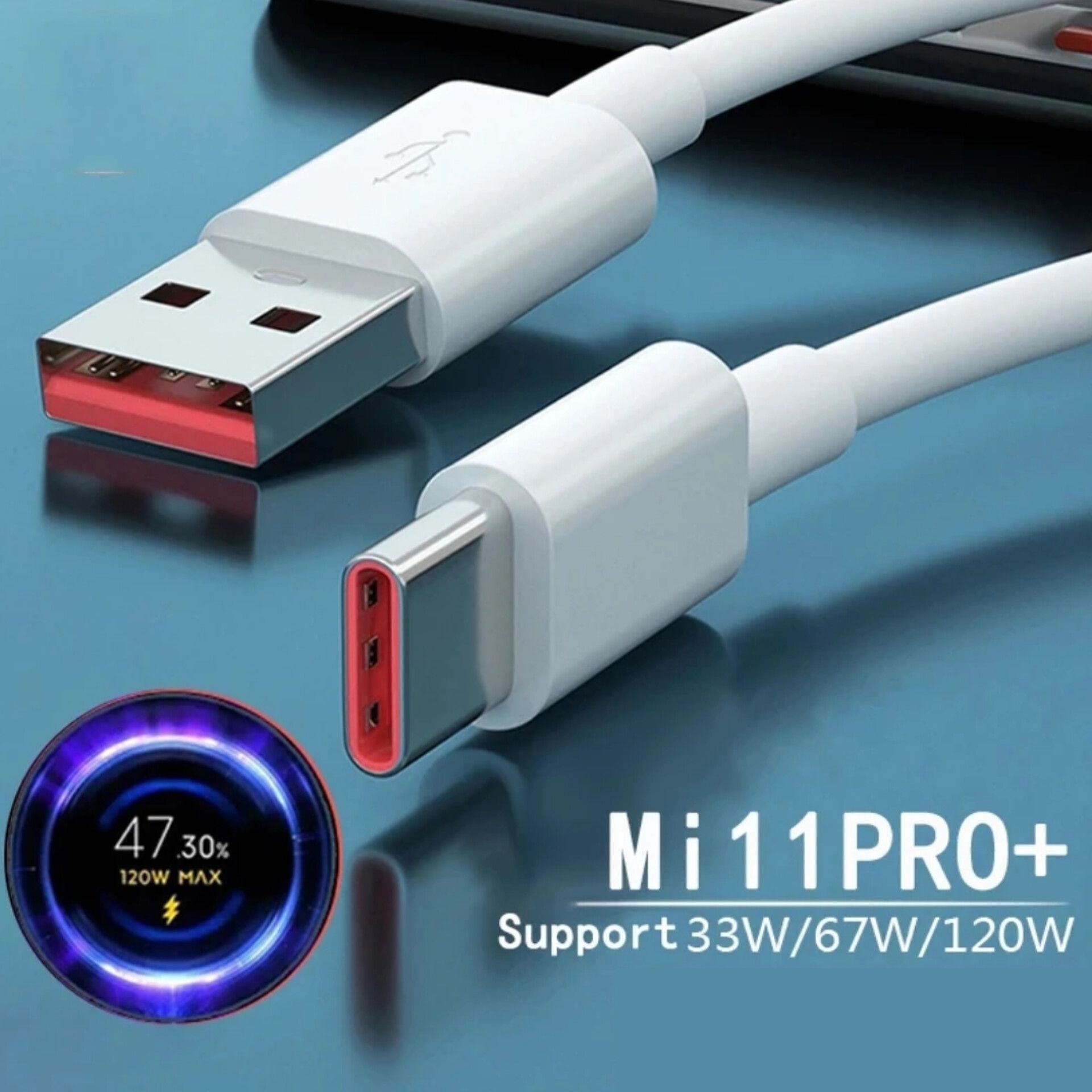 100% Original Xiaomi 120w, 67w, 33w, Turbo Charger Cable 33 Watt 67 Watt 120 Watt Fast Charging 6A For Redmi Note 13, 12/11S/ Note 10/ Note 10 Pro/10S/Note 9 Pro